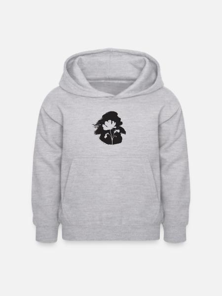 Gartenbau Gartenbau Blume - Kinder Hoodie - Hellgrau meliert