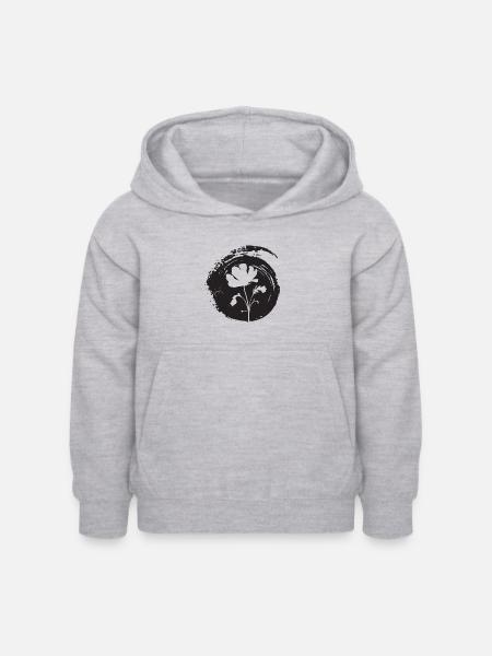 Gartenbau Blumen Blumen - Kinder Hoodie - Hellgrau meliert