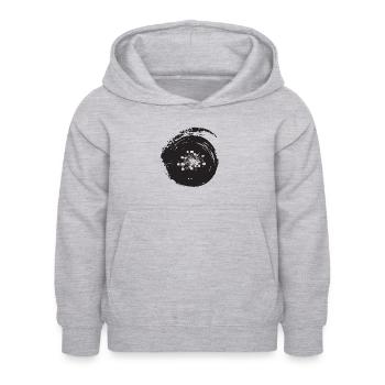Cryptowährung Cryptocurrency Cryptocurrency - Kinder Hoodie - Hellgrau meliert - Vorne - AI Model Kid Female (0cm)