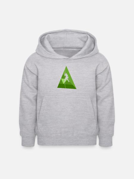 Seilklettern Seilklettern Felsklettern - Kinder Hoodie - Hellgrau meliert