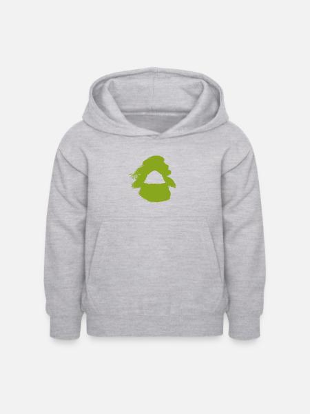 Zelt Camper Camper - Kinder Hoodie - Hellgrau meliert