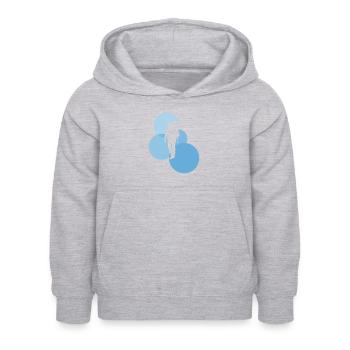 Backpacking Wanderung Backpacker - Kinder Hoodie - Hellgrau meliert - Vorne - AI Model Kid Female (0cm)
