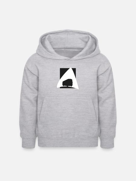 Schulbus Busfahrer Schulbus - Kinder Hoodie - Hellgrau meliert