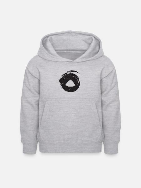 Zelt Zelte Zelt - Kinder Hoodie - Hellgrau meliert