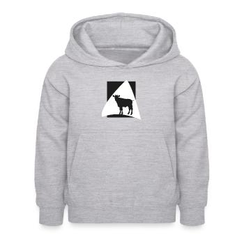 Lait Lait de vache - Sweat à capuche Enfant - gris clair chiné - Devant - AI Model Kid Female (0cm)