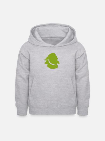 Wurfstock Wurf Boomerang - Kinder Hoodie - Hellgrau meliert