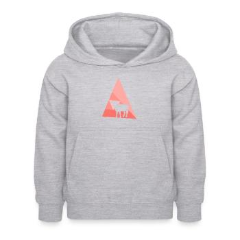 Vache Vaches Vache - Sweat à capuche Enfant - gris clair chiné - Devant - AI Model Kid Female (0cm)