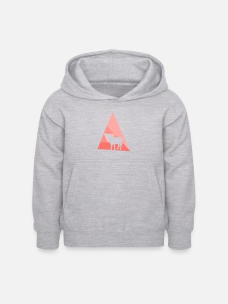 Kuh Kühe Kuh - Kinder Hoodie - Hellgrau meliert