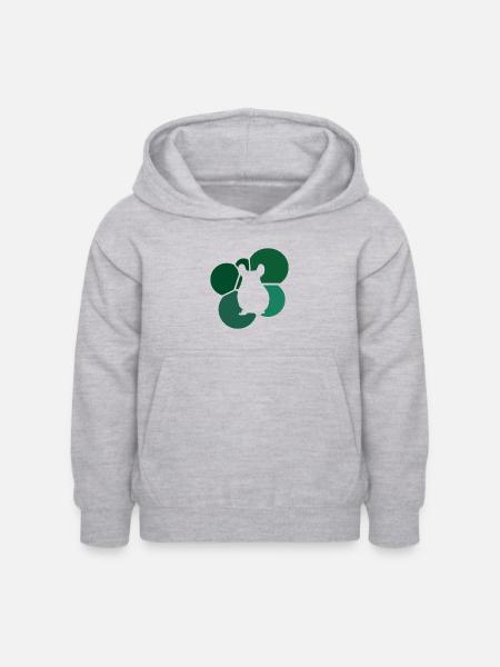 Nagetier Chinchilla Mäuschen - Kinder Hoodie - Hellgrau meliert