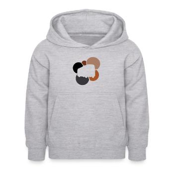 Bus, Autobus scolaire, Transports en commun - Sweat à capuche Enfant - gris clair chiné - Devant - AI Model Kid Female (0cm)