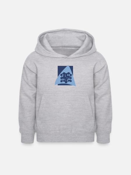 Bitcoin Crypto Kryptowährung - Kinder Hoodie - Hellgrau meliert