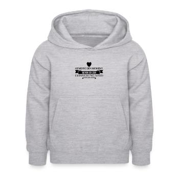 Profitez de chaque instant - Sweat à capuche Enfant - gris clair chiné - Devant - AI Model Kid Female (0cm)