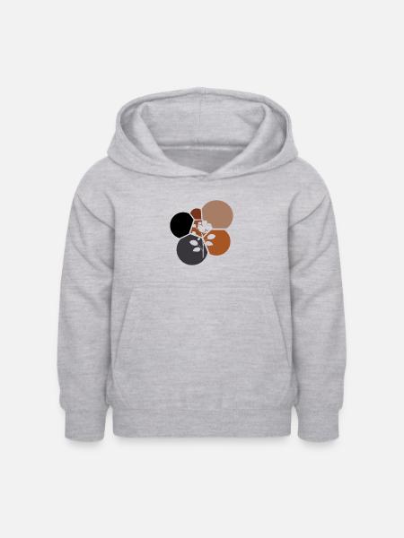 Floristik Garten - Kinder Hoodie - Hellgrau meliert