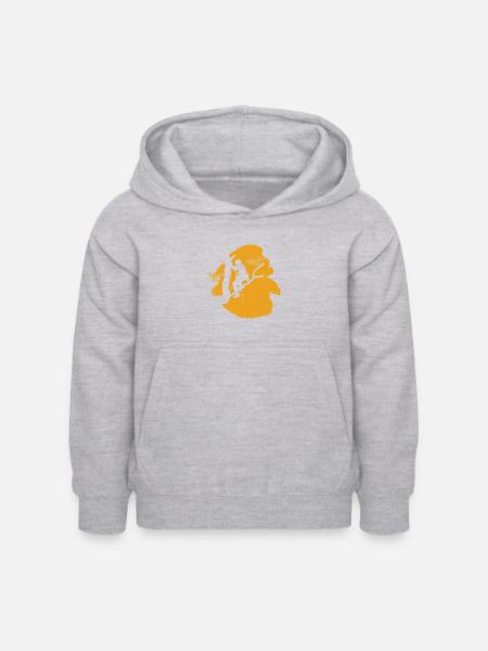 Baumklettern Aufstieg - Kinder Hoodie - Hellgrau meliert