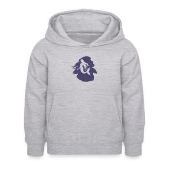 Créature mythique Marina - Sweat à capuche Enfant - gris clair chiné - Devant - AI Model Kid Female (0cm)