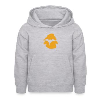 Wingsuit Fliegen Unfall Gleiter - Kinder Hoodie - Hellgrau meliert - Vorne - AI Model Kid Female (0cm)