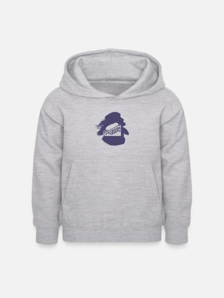 Rummel Kirmes Achterbahn - Kinder Hoodie - Hellgrau meliert