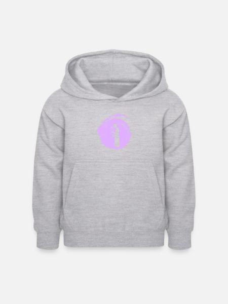 Floristik Hobbygärtner Blumenstrau - Kinder Hoodie - Hellgrau meliert