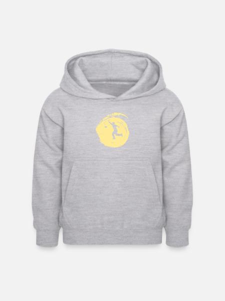 Turnier Regeln Säcke - Kinder Hoodie - Hellgrau meliert