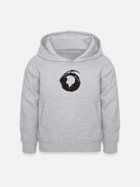 Afro 70s - Kinder Hoodie - Hellgrau meliert