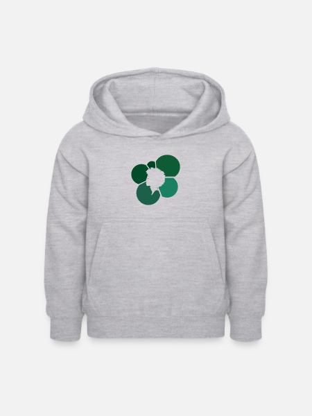 70s Funky - Kinder Hoodie - Hellgrau meliert
