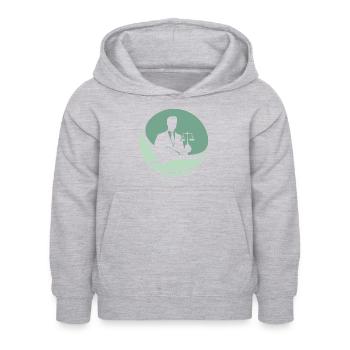 Judge Court Paragraph - Sweat à capuche Enfant - gris clair chiné - Devant - AI Model Kid Female (0cm)
