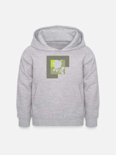 Floristik Garten Botanisch - Kinder Hoodie - Hellgrau meliert