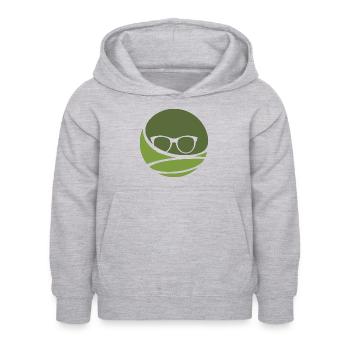 Buch Autor Leseratte - Kinder Hoodie - Hellgrau meliert - Vorne - AI Model Kid Female (0cm)