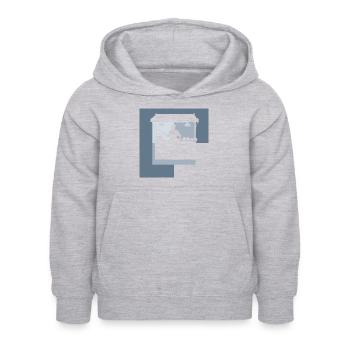 Restauration rapide à emporter - Sweat à capuche Enfant - gris clair chiné - Devant - AI Model Kid Female (0cm)