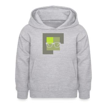 Book Bookworm Writing - Kids Hoodie - light heather grey - Front - AI Model Kid Female (0cm)