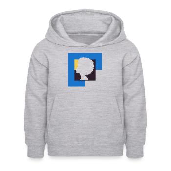 Funky Afro Beat - Kinder Hoodie - Hellgrau meliert - Vorne - AI Model Kid Female (0cm)