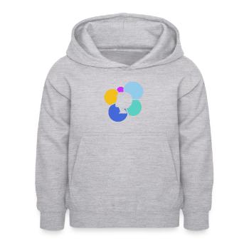Afro Beat Soul - Sweat à capuche Enfant - gris clair chiné - Devant - AI Model Kid Female (0cm)