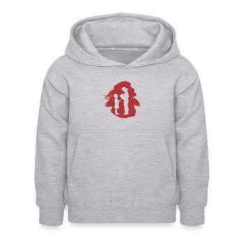 Grundschullehrer Grundschule - Kinder Hoodie - Hellgrau meliert - Vorne - AI Model Kid Female (0cm)