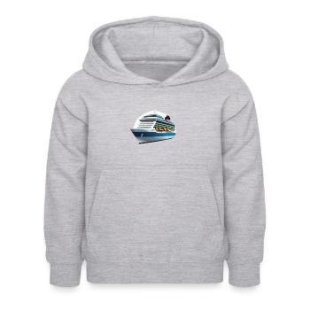 Kreuzfahrtschiff - Kinder Hoodie - Hellgrau meliert - Vorne - AI Model Kid Female (0cm)