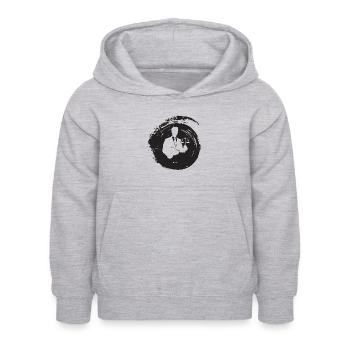 Juge, avocat - Sweat à capuche Enfant - gris clair chiné - Devant - AI Model Kid Female (0cm)