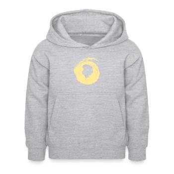 Afro Beat Soul - Kinder Hoodie - Hellgrau meliert - Vorne - AI Model Kid Female (0cm)