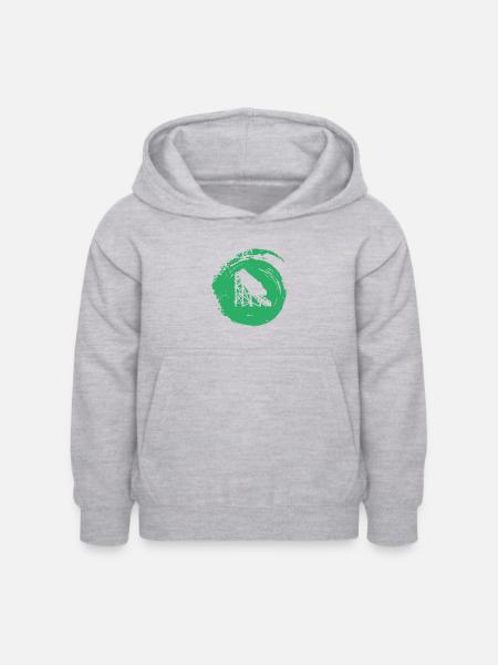 Achterbahn Lukas Rummel - Kinder Hoodie - Hellgrau meliert