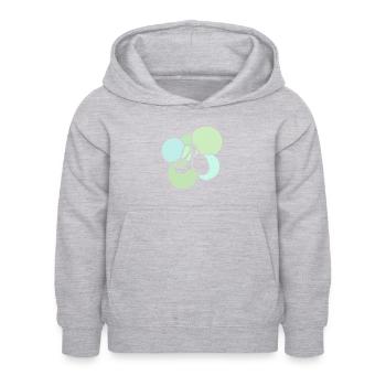 Bien-être animal végétalien - Sweat à capuche Enfant - gris clair chiné - Devant - AI Model Kid Female (0cm)