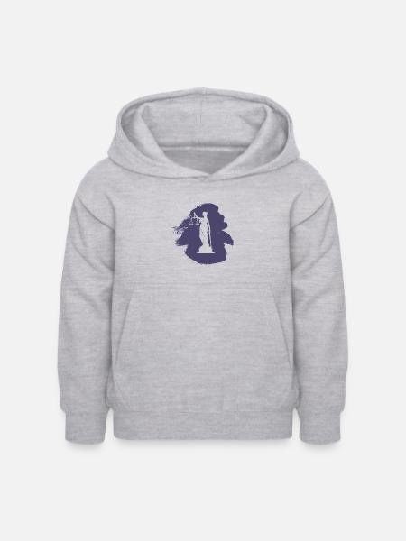 Anwalt Behandlung Absatz - Kinder Hoodie - Hellgrau meliert