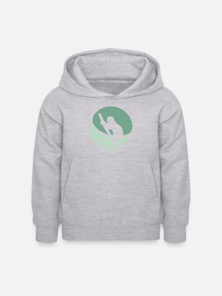 Faul Rest Müdigkeit - Kinder Hoodie - Hellgrau meliert