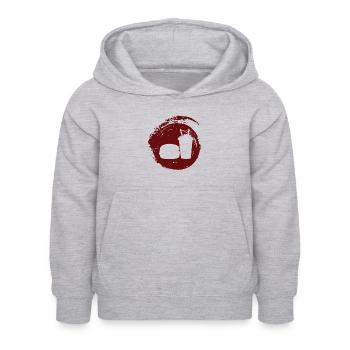 Food Truck Repas Burger - Sweat à capuche Enfant - gris clair chiné - Devant - AI Model Kid Female (0cm)