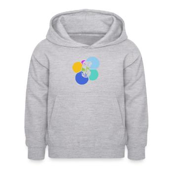 Veganerin Pflanzlich Tierschutz - Kinder Hoodie - Hellgrau meliert - Vorne - AI Model Kid Female (0cm)