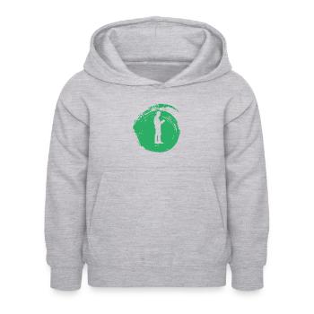 Bookworm Roman Writing - Kids Hoodie - light heather grey - Front - AI Model Kid Female (0cm)