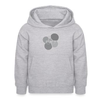 Leseratte Bildung - Kinder Hoodie - Hellgrau meliert - Vorne - AI Model Kid Female (0cm)