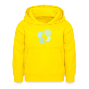 Repos paresseux - Sweat à capuche Enfant - jaune - Devant - AI Model Kid Female (0cm)