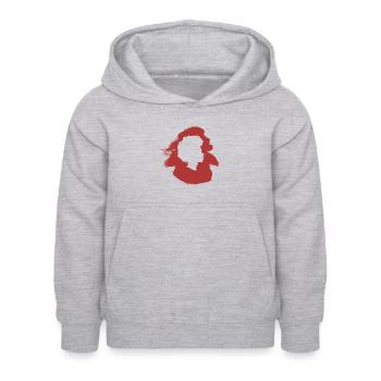 Funky des années 70 - Sweat à capuche Enfant - gris clair chiné - Devant - AI Model Kid Female (0cm)