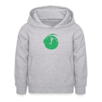 Sirène Neptune - Sweat à capuche Enfant - gris clair chiné - Devant - AI Model Kid Female (0cm)
