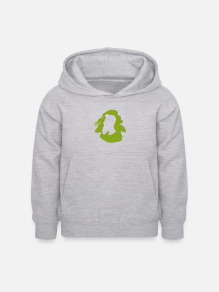 Bart Sir Hipster - Kinder Hoodie - Hellgrau meliert