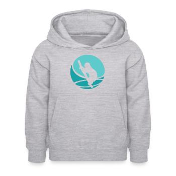 Rest Chill - Kinder Hoodie - Hellgrau meliert - Vorne - AI Model Kid Female (0cm)