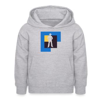 Selle Western Rider - Sweat à capuche Enfant - gris clair chiné - Devant - AI Model Kid Female (0cm)